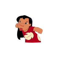 ملصق ليلو المشاكس | Lilo Funny Sticker – ديزني