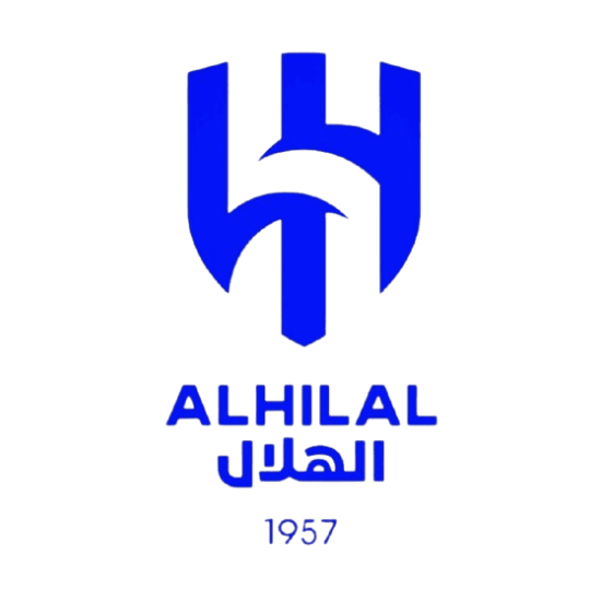 ملصق شعار نادي الهلال السعودي باللون الأزرق الملكي