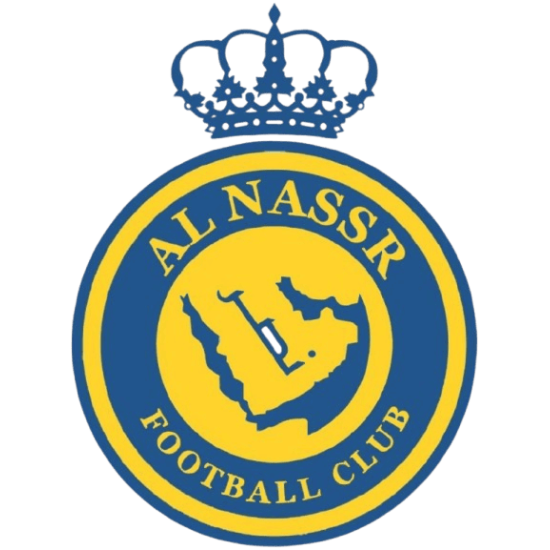 ملصق شعار نادي النصر السعودي بالأصفر والأزرق