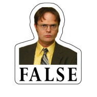 ملصق دوايت شروت | FALSE | The Office | فينيل كوميدي مكتبي