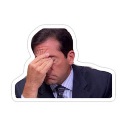ملصق مايكل سكوت – The Office Facepalm | كوميديا الإحباط اليومي