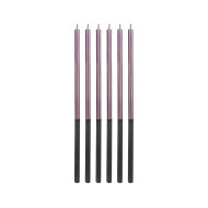 شموع عيد ميلاد بلاتنيوم ليلكي 6 شمعات