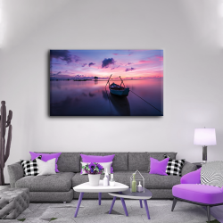 لوحة كانفس جدارية عصريه لصفاء البحر وزرقة السماء