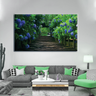 لوحة كانفس جدارية جميلة وعصرية وألألوان جذابة لسحر الطبيعة