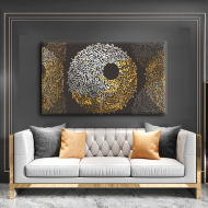 لوحة كانفس جدارية جميلة وألألوان جذابة" أية الكرسي "