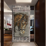 لوحة كانفس جدارية للخيل بالخط العربي الجميل