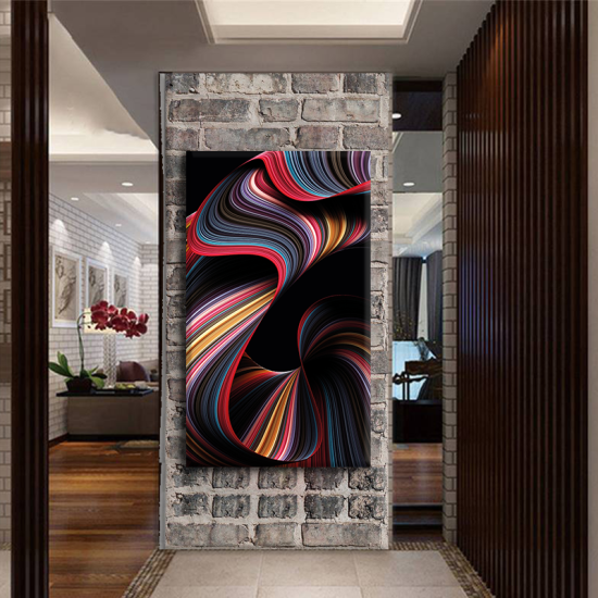 لوحة كانفس جدارية طولية متعددة الألوان الجذابة