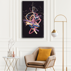 لوحة كانفس جدارية بتصميم عصري جميل متعددة الالوان