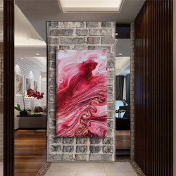 لوحة كانفس مودرن بالون ألأحمرو الزهري والابيض