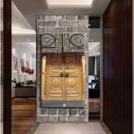 لوحة كانفس جدارية لباب الكعبة المكرمة