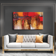 لوحة كانفس جدارية عصرية بألوان جذابة متعددة ألألوان