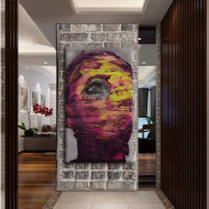 لوحة كانفس جدارية عصرية بألألوان متعددة وجذابة