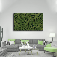لوحة كانفس جدارية عصرية باللون الاخضر
