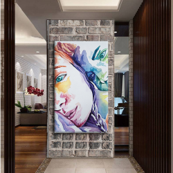 لوحة كانفس جدارية فخمة "الحب "بالالوان متعددة وجذابة"