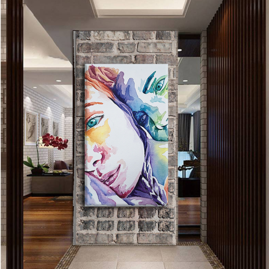 لوحة كانفس جدارية فخمة "الحب "بالالوان متعددة وجذابة"