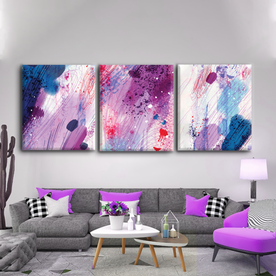 طقم لوحات كانفس جدارية بتصميم عصري مودرن