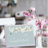 لوحة اهداء بعبارة Congratulation