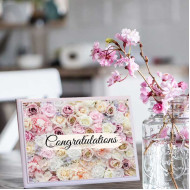 لوحة اهداء بعبارة Congratulation