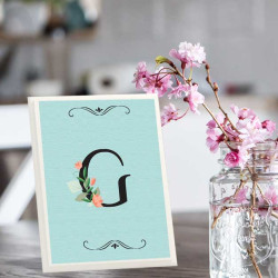 لوحة اهداء بعبارة G