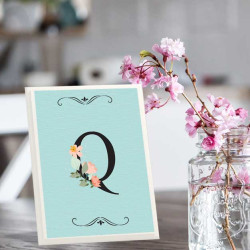 لوحة اهداء بعبارة Q