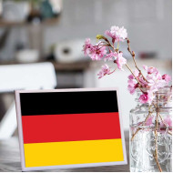 لوحة اهداء بعلم المانيا